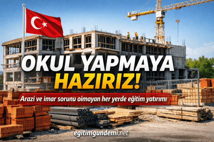 Bakan Tekin'den okul yapımı açıklaması