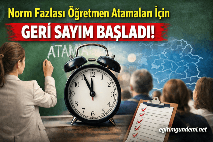 Norm fazlası öğretmen atamaları başvuru ekranı ne zaman açılır