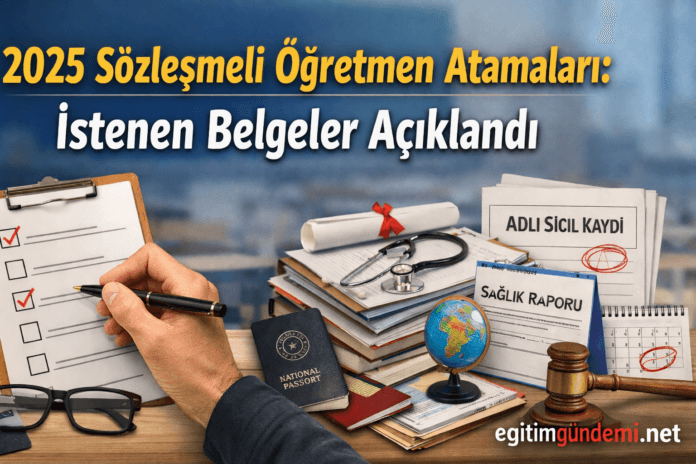 sözleşmeli öğretmen atananlardan istenilen belgeler