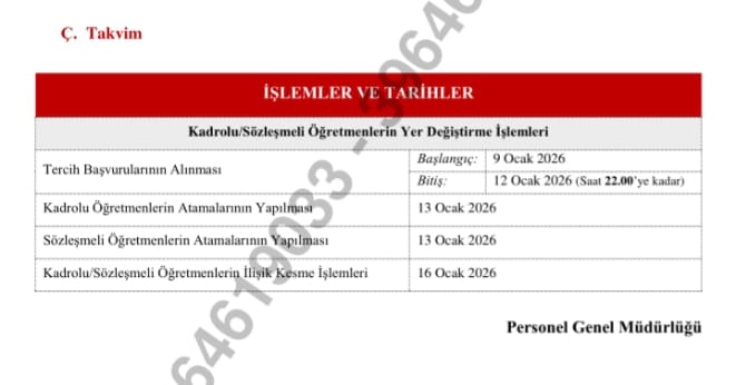 2026 norm fazlası öğretmen atama duyurusu