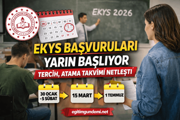 ekys başvuruları yarın başlıyor. İdareci olmak isteyen öğretmenler sınava girecek