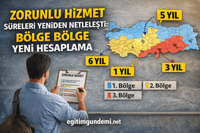 zorunlu hizmet süreleri yeniden hesaplanıyor