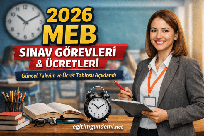 2026 MEB güncel sınav görevleri ve ücretleri belli oldu