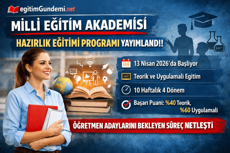 2026 Milli Eğitim Akademisi Hazırlık Eğitimi Programı Yayımlandı: Öğretmen Adaylarını Bekleyen Süreç Netleşti