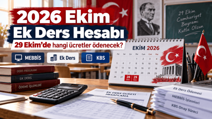 2026 ekim ek ders